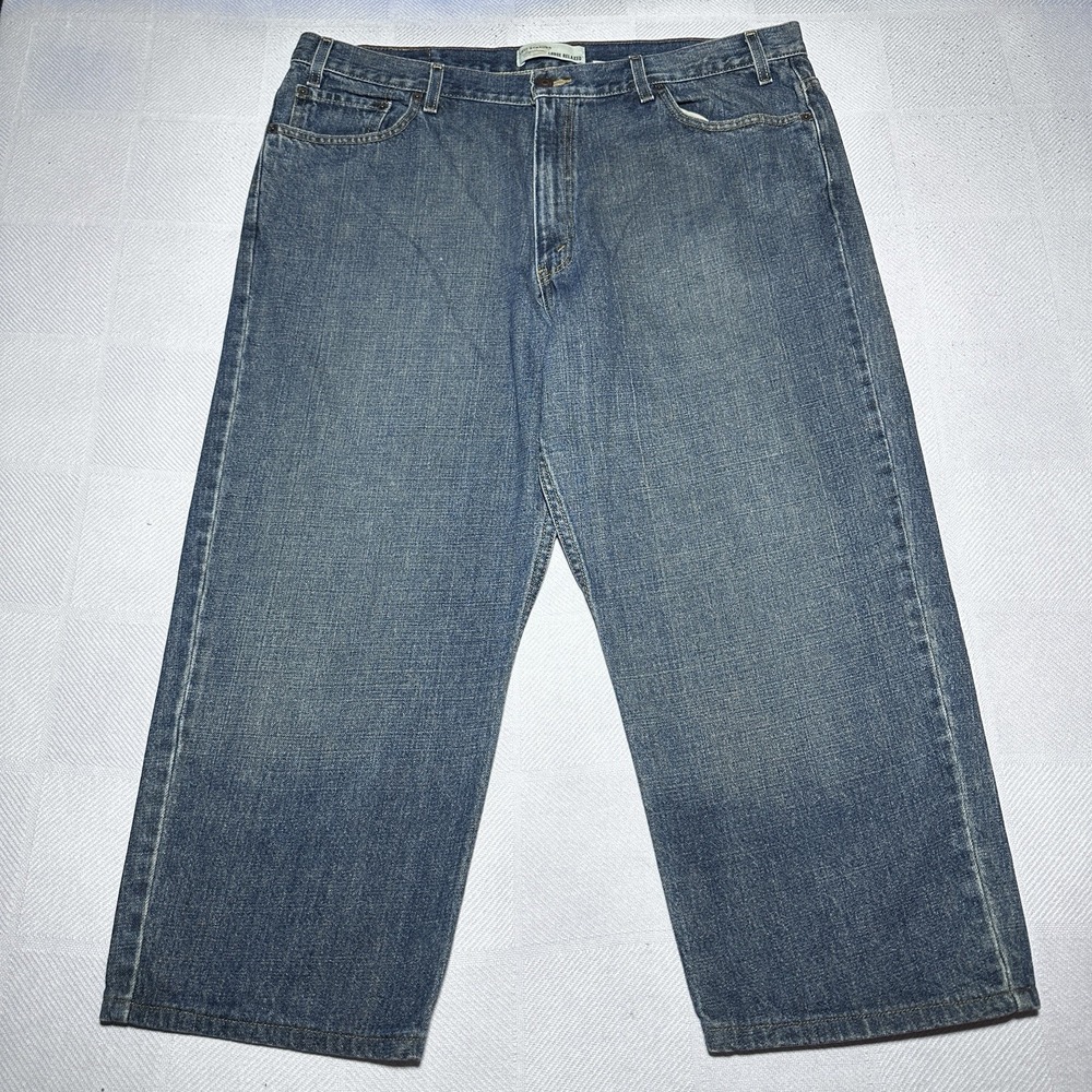 Vintage Y2K Levi's Signature Loose Relaxed Jeans Mens 42x25** Baggy Medium Wash